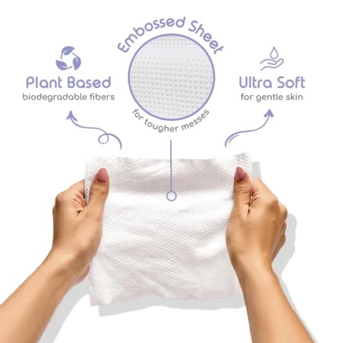 Pure Moisture Wipes With Organic Calendula Lotion, 60pcs