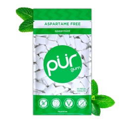 PUR , Chewing Gum , Natural Coolmint Flavored Gum, 55 Pieces