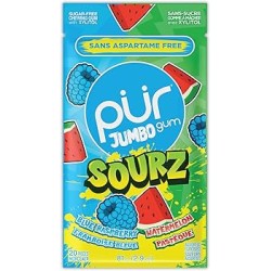Pur, Jumbo Sours gum, 20pcs
