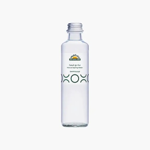 Natureland, Natural Spring Water , Sparkling , Glass, 250ml
