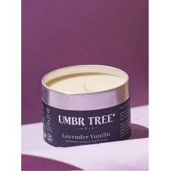 Umber Tree, Lavender Vanilla Organic Fine Fragrance Candle, 150 gm