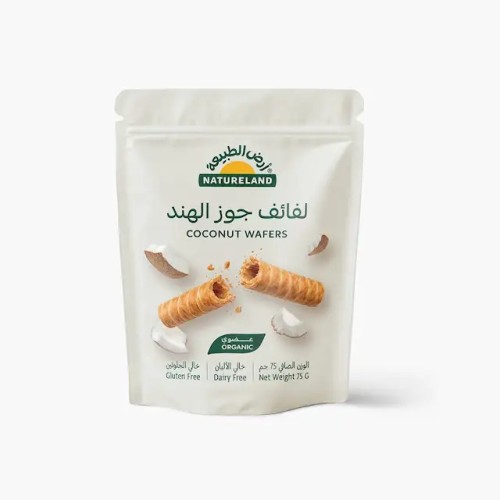 Natureland, Coconut Wafers, 75g Natureland, Coconut Wafers, 75g