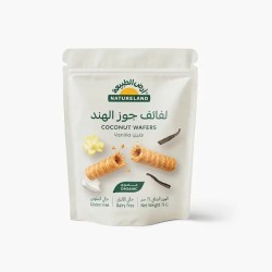 Natureland, Coconut Wafers Vanilla, 75g