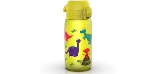 ION8, Water Bottle, Yellow Dinosaur, 350 ml